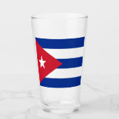 Verre Drapeau Cuba    (Devant)