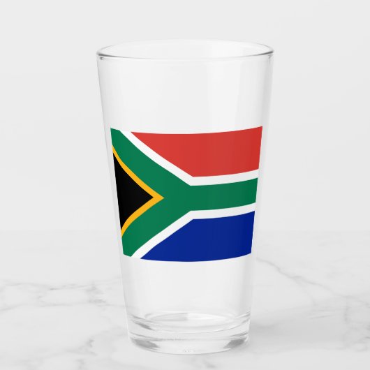 Verre Drapeau d'Afrique du Sud (Devant)