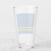 Verre Drapeau d'Aruba (Dos)