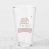 Verre Drapeau de Californie (Dos)