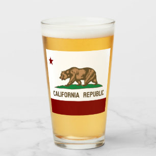Verre Drapeau de Californie 