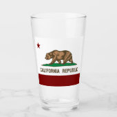 Verre Drapeau de Californie (Devant)