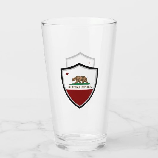 Verre Drapeau de Californie (Dos)