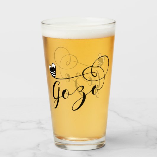 Verre Drapeau de coeur de Gozo, Gozitan, île de Gozo (Devant (rempli))