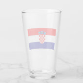 Verre Drapeau de Croatie (Dos)