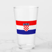 Verre Drapeau de Croatie (Devant)