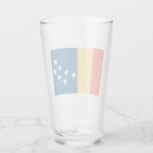 Verre Drapeau de Durham (Caroline du Nord, États-Unis) (Dos)