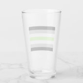 Verre Drapeau de fierté agender (Dos)