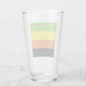 Verre Drapeau de fierté aromantique (Dos)