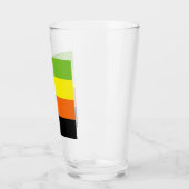 Verre Drapeau de fierté aromantique (Gauche)