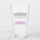 Verre Drapeau de fierté asexué (Dos)