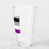 Verre Drapeau de fierté asexué (Gauche)