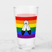 Verre Drapeau de fierté bispirituel de SlipperyJoe Symbo (Devant)