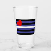 Verre Drapeau de fierté cuir (Devant)