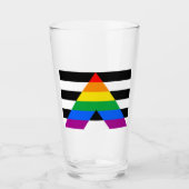 Verre Drapeau de fierté d'allié (Devant)