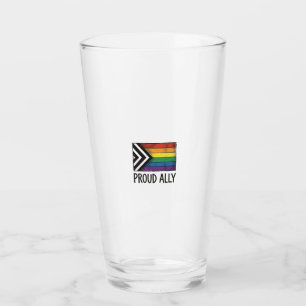 Verre Drapeau de fierté d'allié fier vecteur t-shirt des