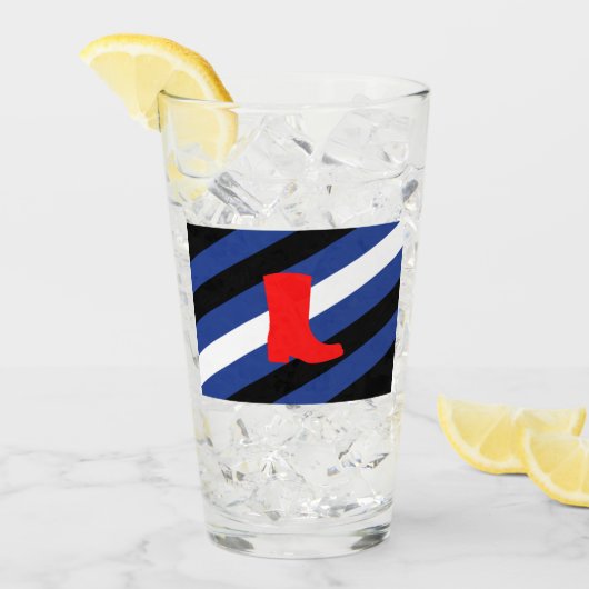 Verre Drapeau de fierté de bottes (Devant glace)