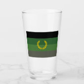 Verre Drapeau de fierté de l'uniforme militaire (Devant)