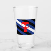 Verre Drapeau de fierté de masque (Devant)