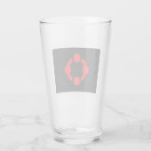Verre Drapeau de fierté de niche (Noir) (Dos)