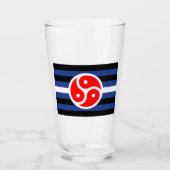 Verre Drapeau de fierté de pratique en cuir (Devant)