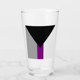 Verre Drapeau de fierté demisexuel
