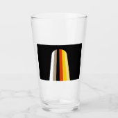 Verre Drapeau de fierté des cheveux longs (Devant)