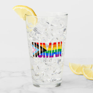 Verre Drapeau de fierté d'inclusivité humaine