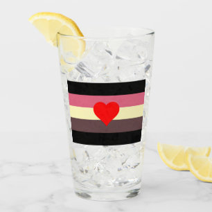 Verre Drapeau de fierté grasse