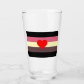 Verre Drapeau de fierté grasse (Devant)