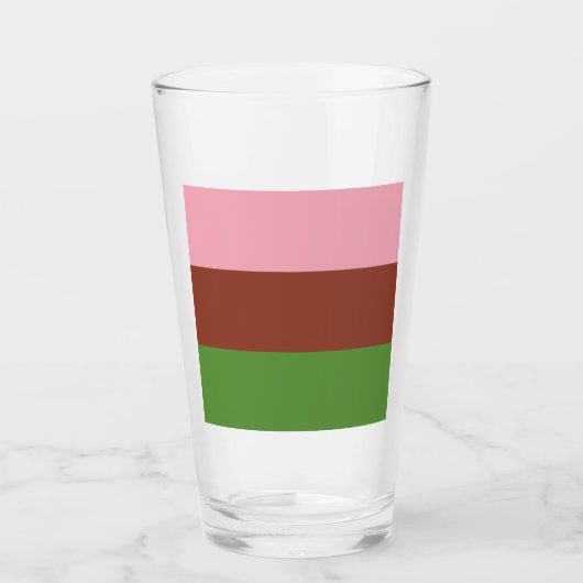 Verre Drapeau de fierté gynosexuel (Devant)