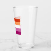 Verre Drapeau de fierté lesbienne (5 bandes) (Gauche)