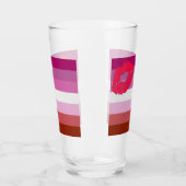 Verre Drapeau de fierté lesbienne au rouge à lèvres Slip (Gauche)