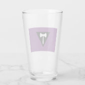 Verre Drapeau de fierté lesbienne Hache violette (Dos)