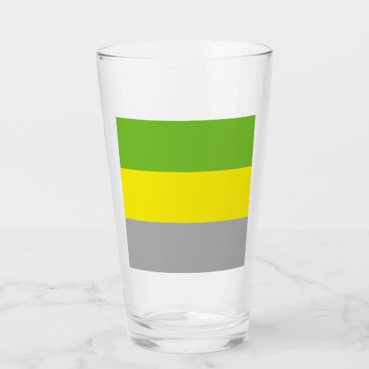 Verre Drapeau de fierté lithromantique (Devant)