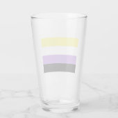 Verre Drapeau de fierté non binaire (Dos)