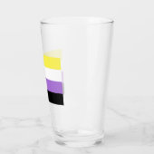 Verre Drapeau de fierté non binaire (Gauche)