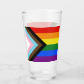 Verre Drapeau de fierté Progress Pride de SlipperyJoe si (Dos)