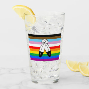 Verre Drapeau de fierté Progress Pride LGBTQ+ Two-Spirit