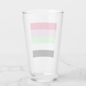 Verre Drapeau de fierté récipromantique (Dos)