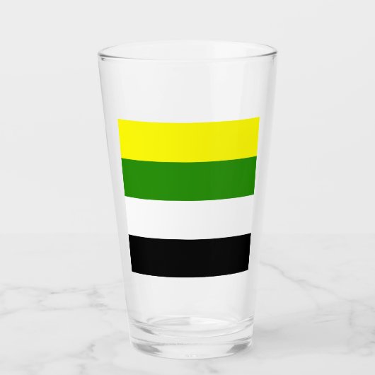 Verre Drapeau de fierté skoliosexuel (Devant)