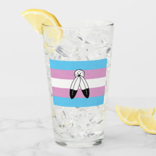 Verre Drapeau de fierté trans bispirituel