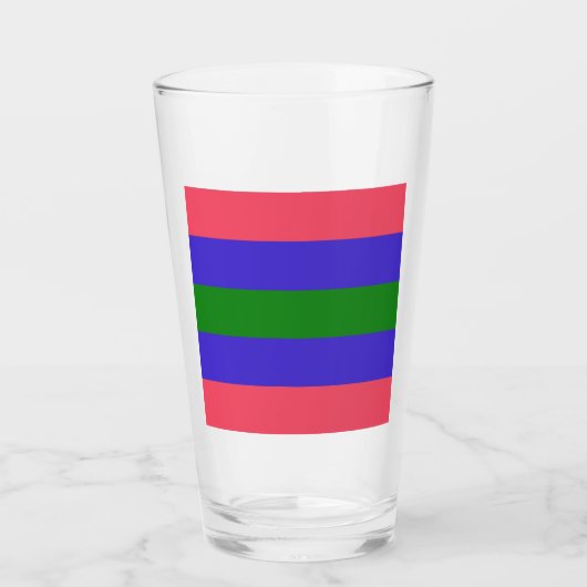 Verre Drapeau de fierté trigender (Devant)