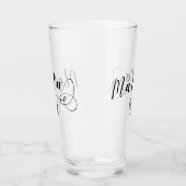 Verre Drapeau de Heart Malte, Maltais (Gauche)