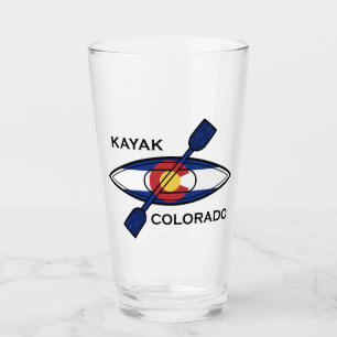 Verre Drapeau de Kayak Colorado