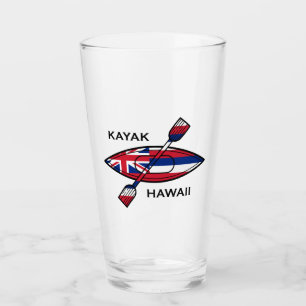 Verre Drapeau de Kayak Hawaii