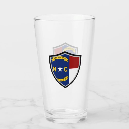 Verre Drapeau de la Caroline du Nord (Dos)
