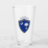 Verre Drapeau de la Caroline du Sud (Dos)