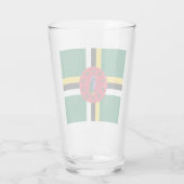 Verre Drapeau de la Dominique (Dos)