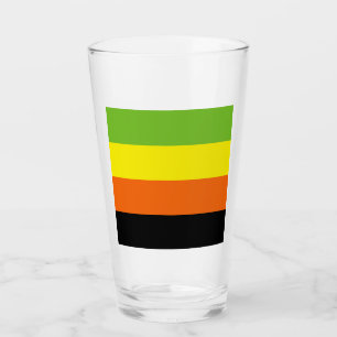 Verre Drapeau de la fierté aromantique